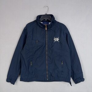 Horseware Ireland Jacket Womens Large Blue Riding Windbreaker Equestrian Showing